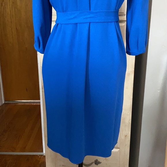 Tara Jarmon midi dress in bleu gitane size 36 European - Picture 6 of 12